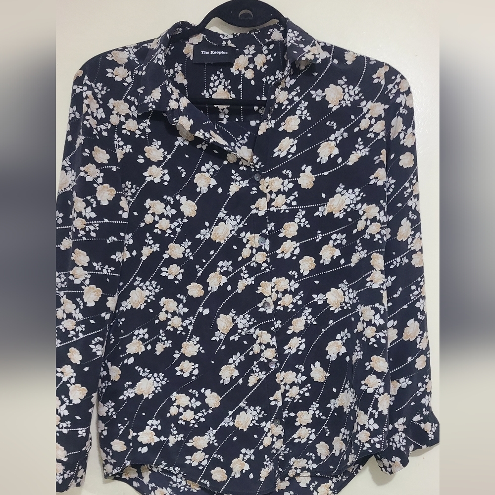 The Kooples Silk Floral Shirt